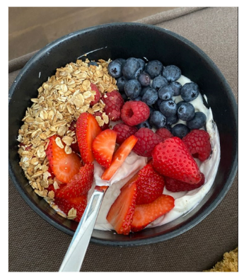 receitas de frutas - iogurte