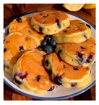 receitas de frutas - panquecas 