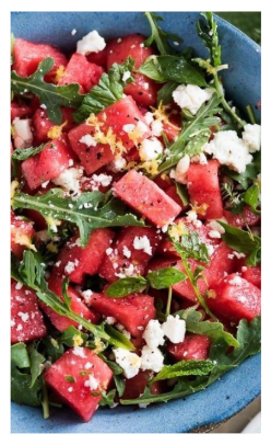receitas de frutas - salada melancia 
