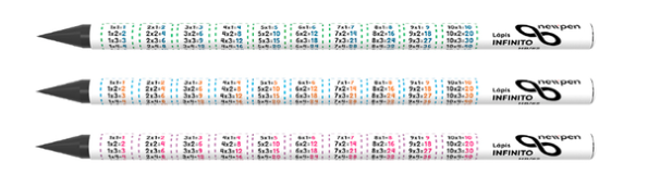  Lápis Infinitos Educativos - tabuada