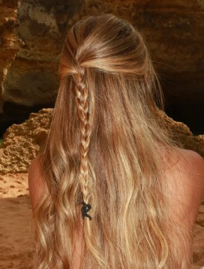 cabelo de verão praia - meio preso