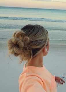 cabelo de verão praia - coque